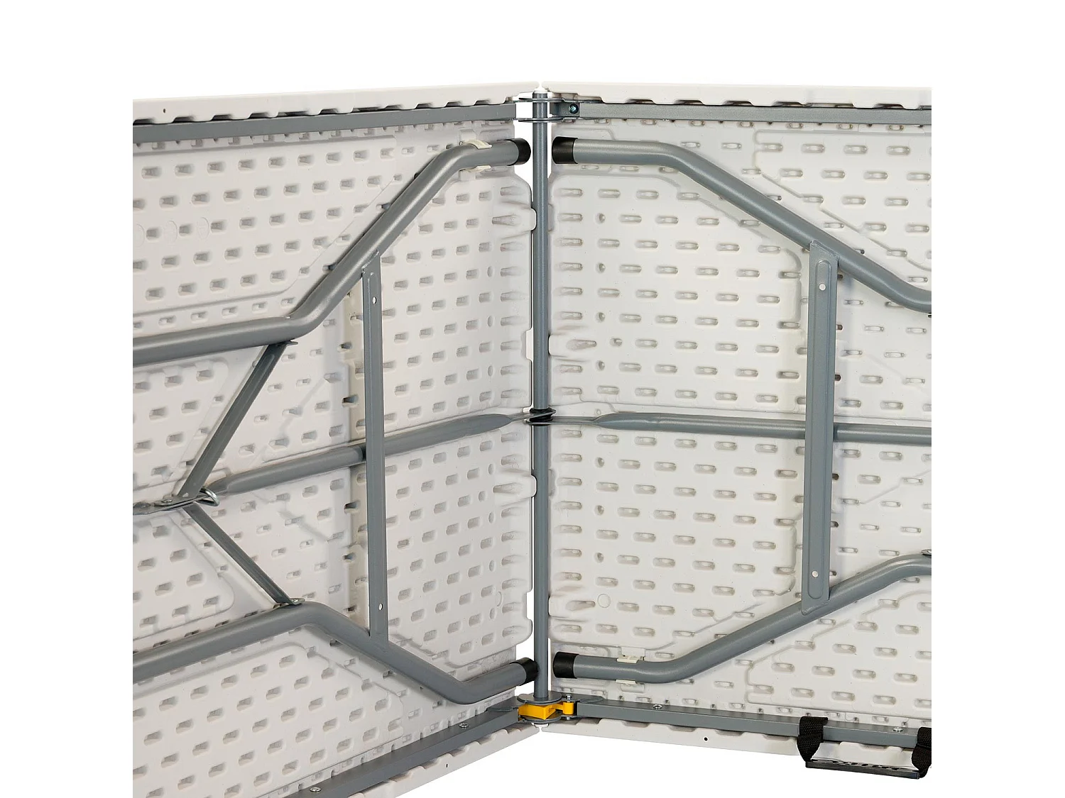 Tavolo da catering rettangolare pieghevole bianco 150x74cm Thinia Home