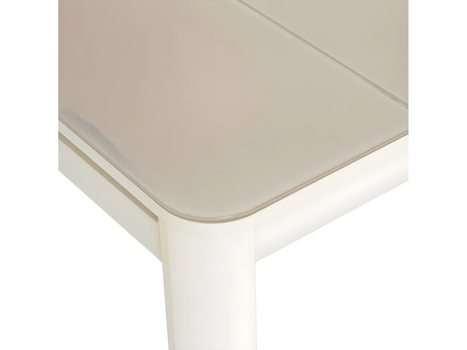 Table de jardin extensible, rectangulaire en aluminium Milos Ivoire - 8/10 places - Jardiline
