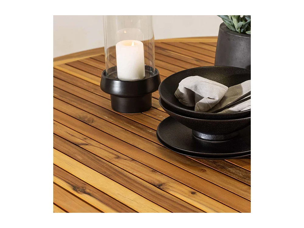 Tucumán tuintafel Ø150 naturel.