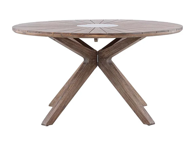 Rosario tuintafel Ø140 bruin.