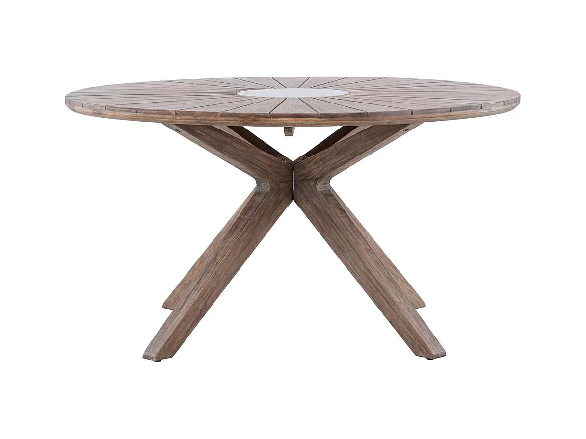 Rosario table de jardin Ø140 marron.