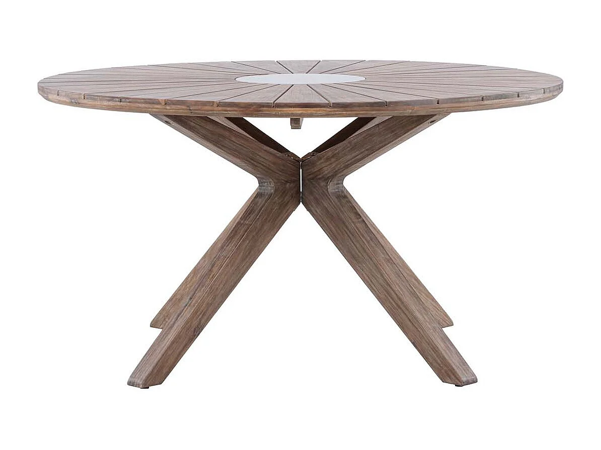 Rosario tuintafel Ø140 bruin.