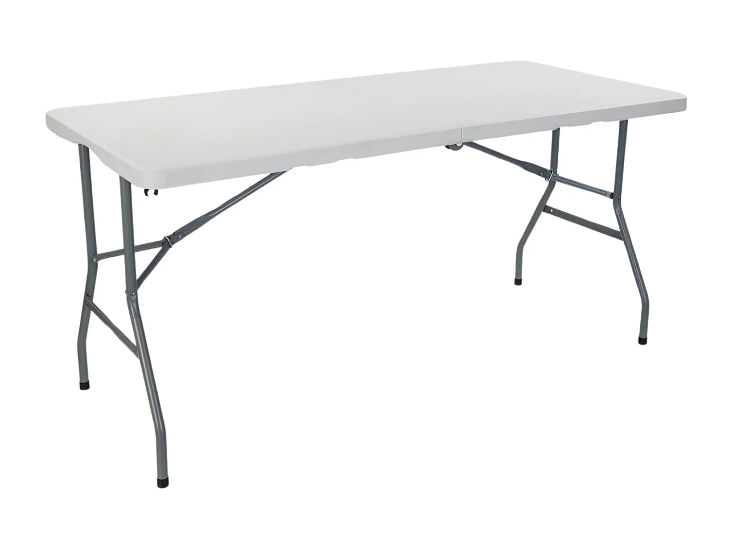 Pack de 2 Tables Pliantes 150cm Rectangulaire Blanc Restauration Thinia Home