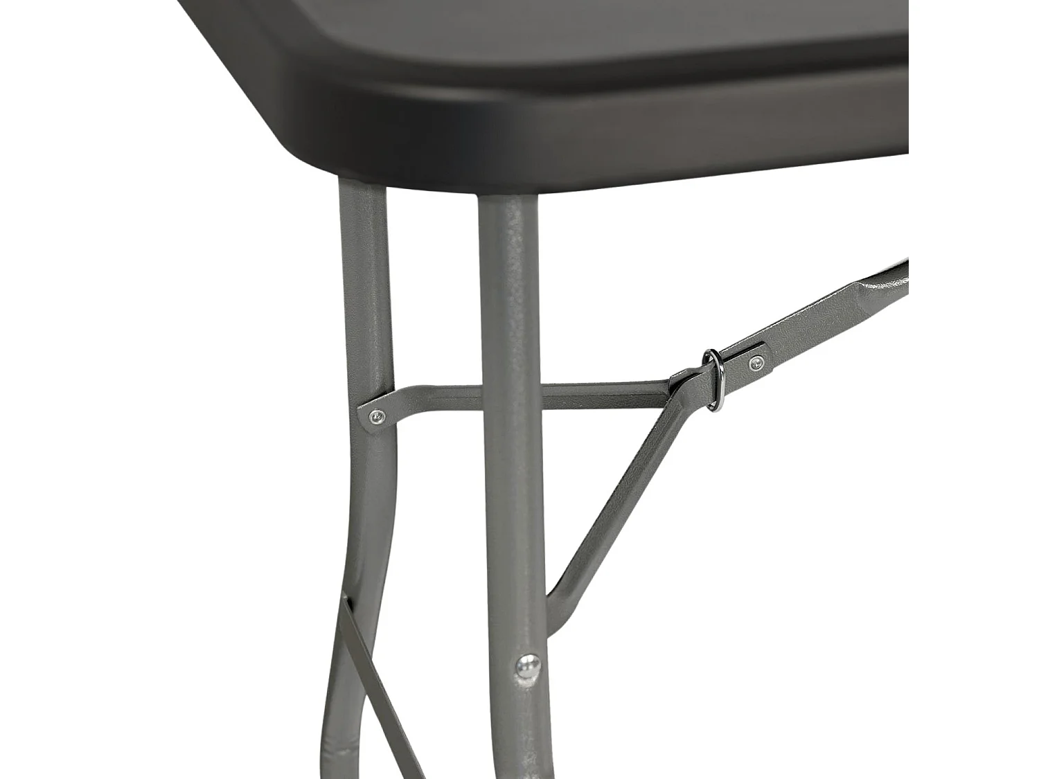 Pack de 2 Tables Pliantes 180cm Rectangulaire Restauration Noir Thinia Home