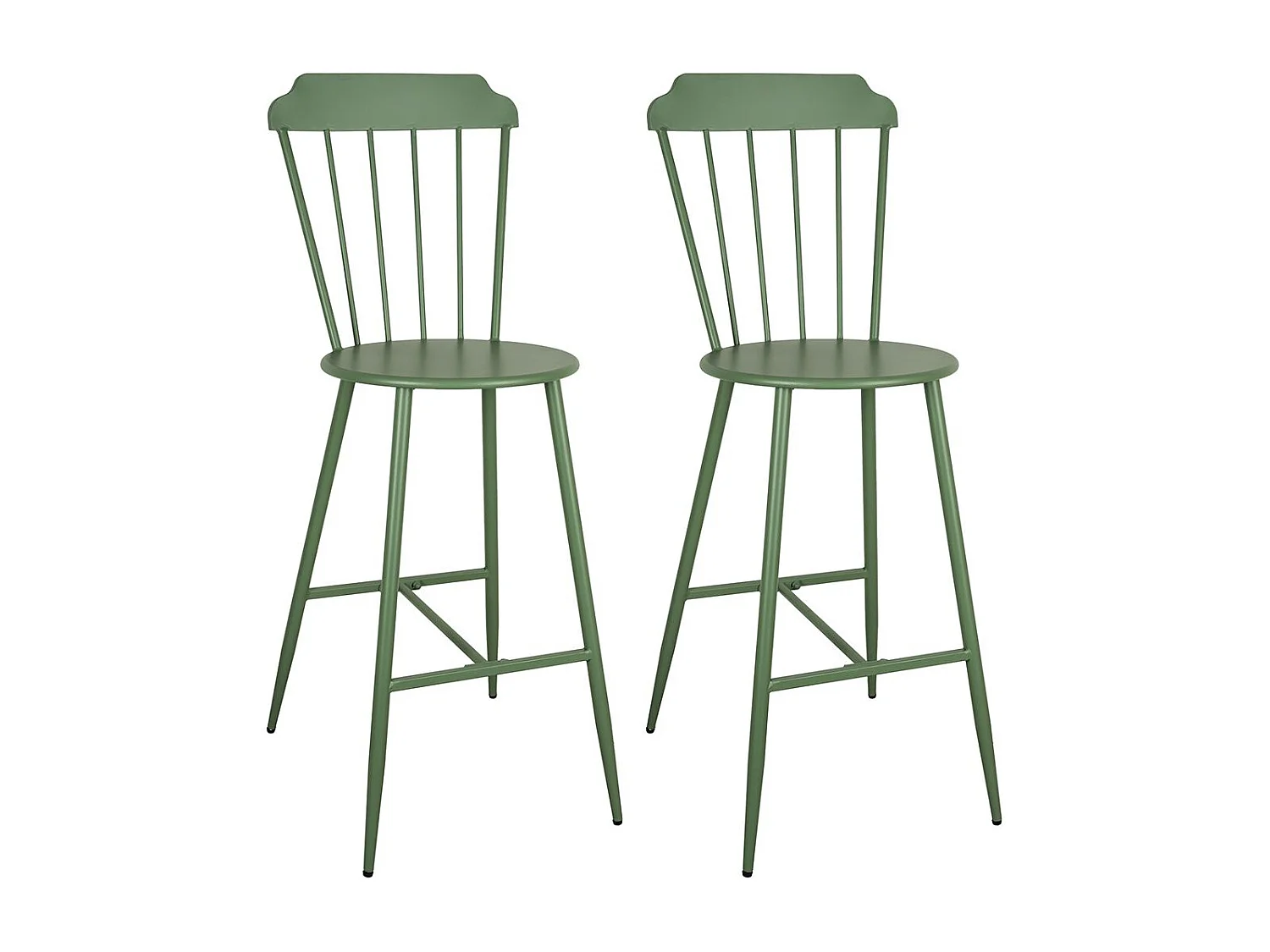 Chaise bar en métal laqué -Samos (Lot de 2)