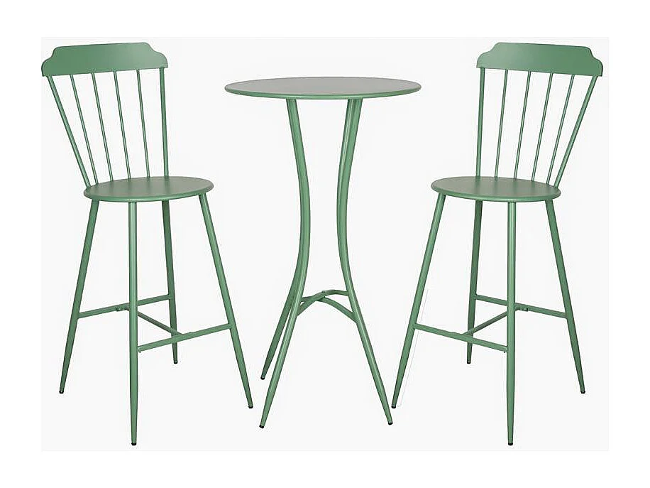 Chaise bar en métal laqué -Samos (Lot de 2)