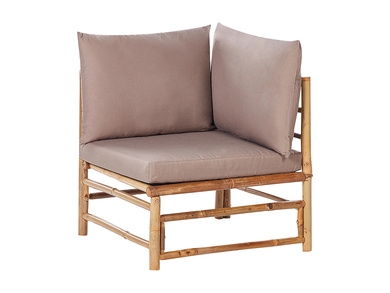 Section d'angle du jardin CERRETO Bambou Taupe