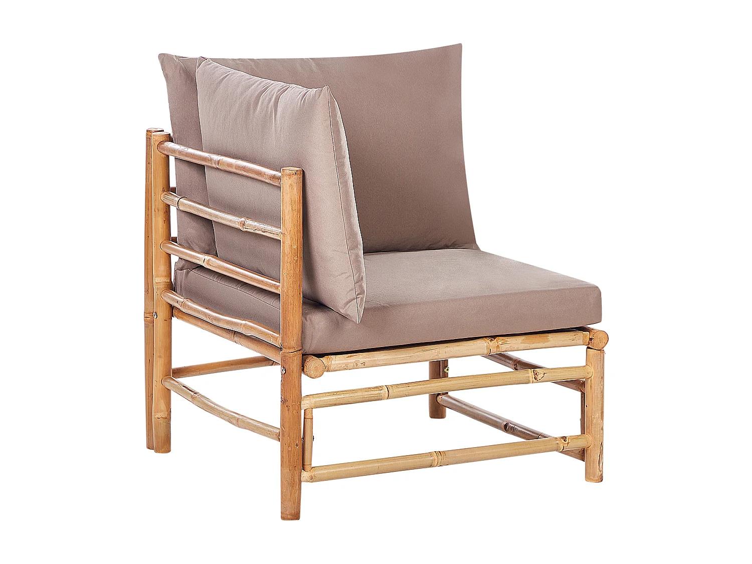 Section d'angle du jardin CERRETO Bambou Taupe