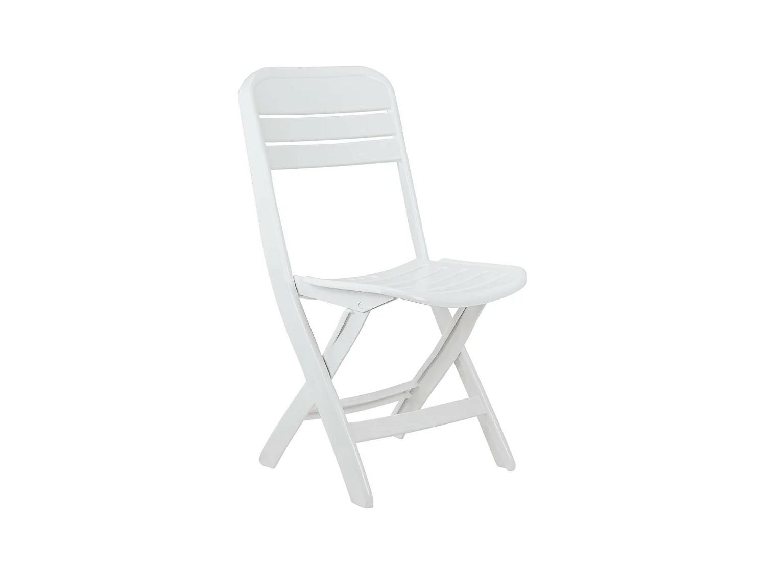 Chaise pliante Bliss blanche 52x40x82cm Thinia Home