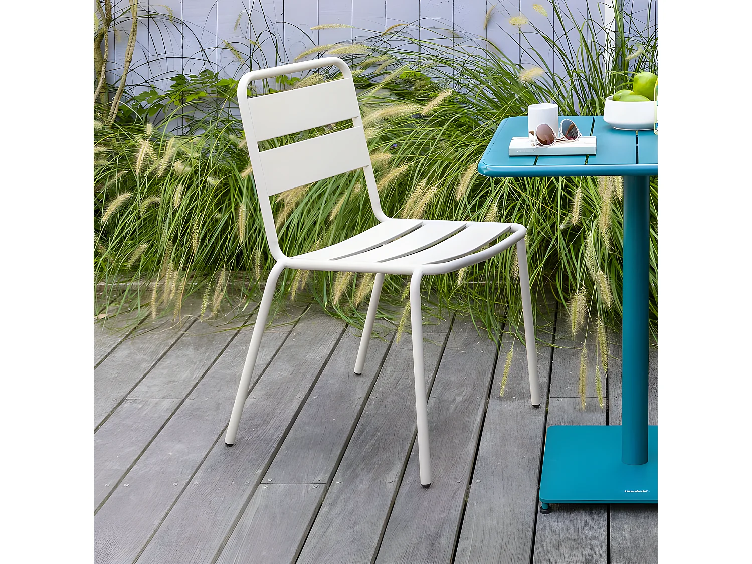 Silla Fijas Terraza Phuket Jardín Balcón Exterior Color Arcilla