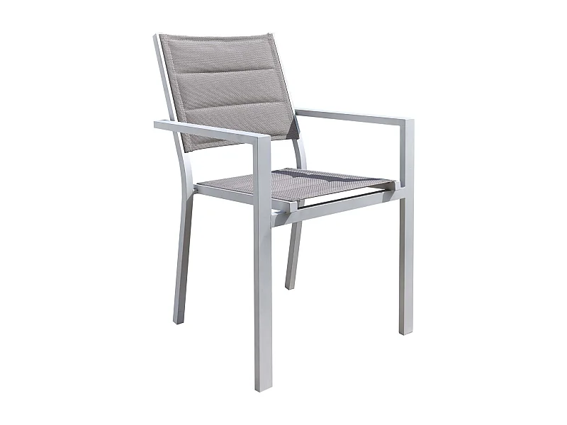 Fauteuil empilable en aluminium Ibiza