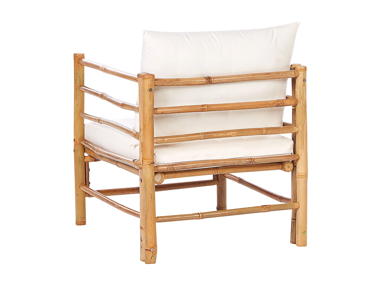 Fauteuil de jardin CERRETO Bambou Blanc cassé