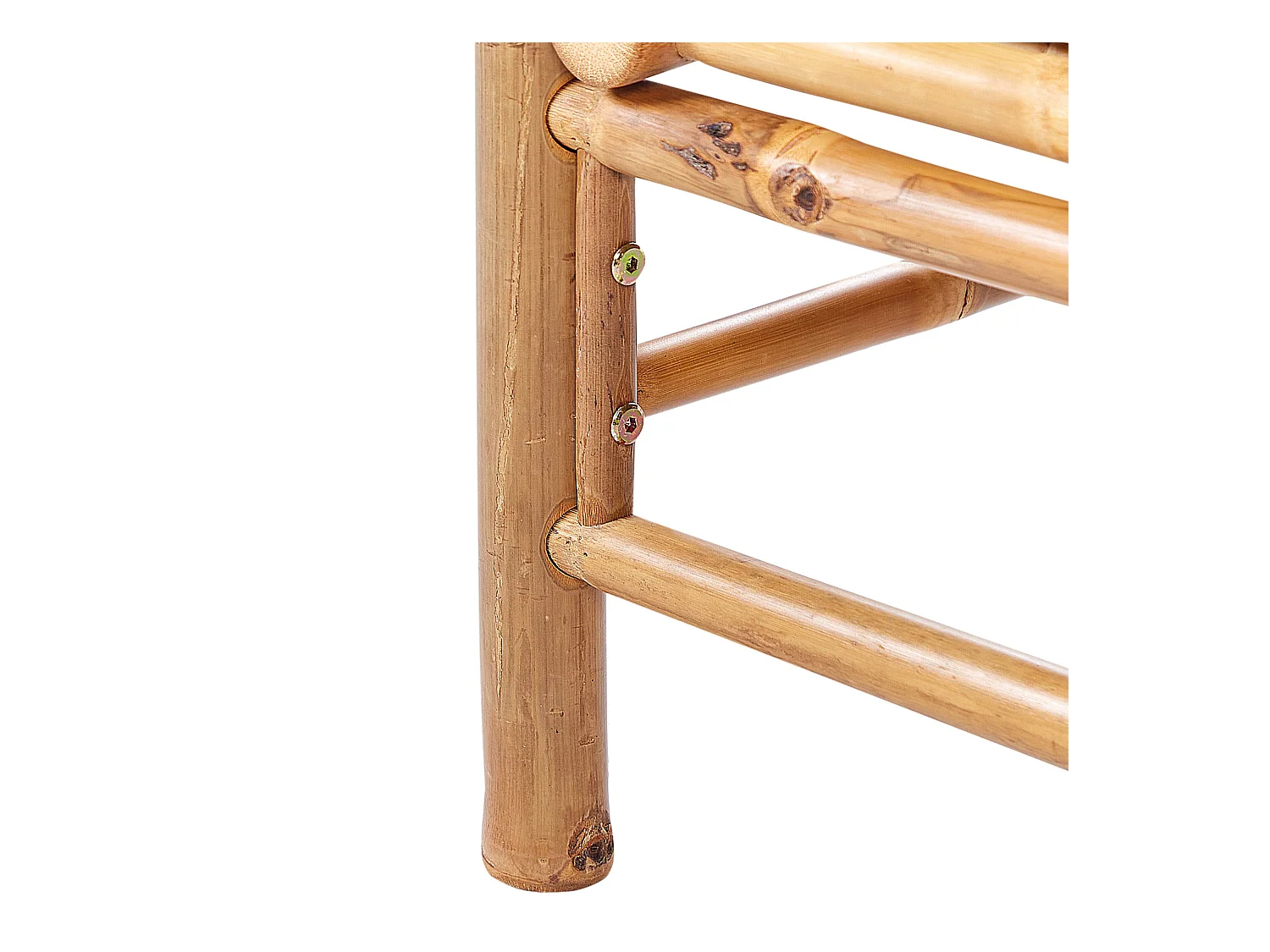 Gartensessel CERRETO Bambusholz Cremeweiss