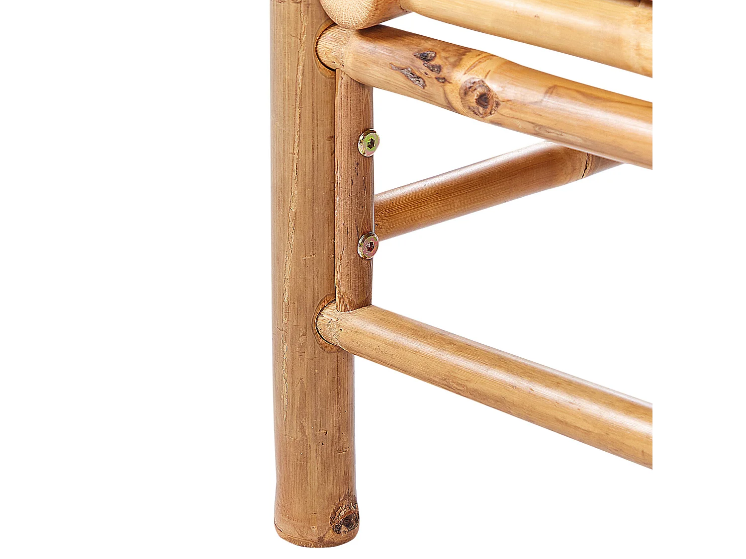 Section d\'angle du jardin CERRETO Bambou Blanc cassé