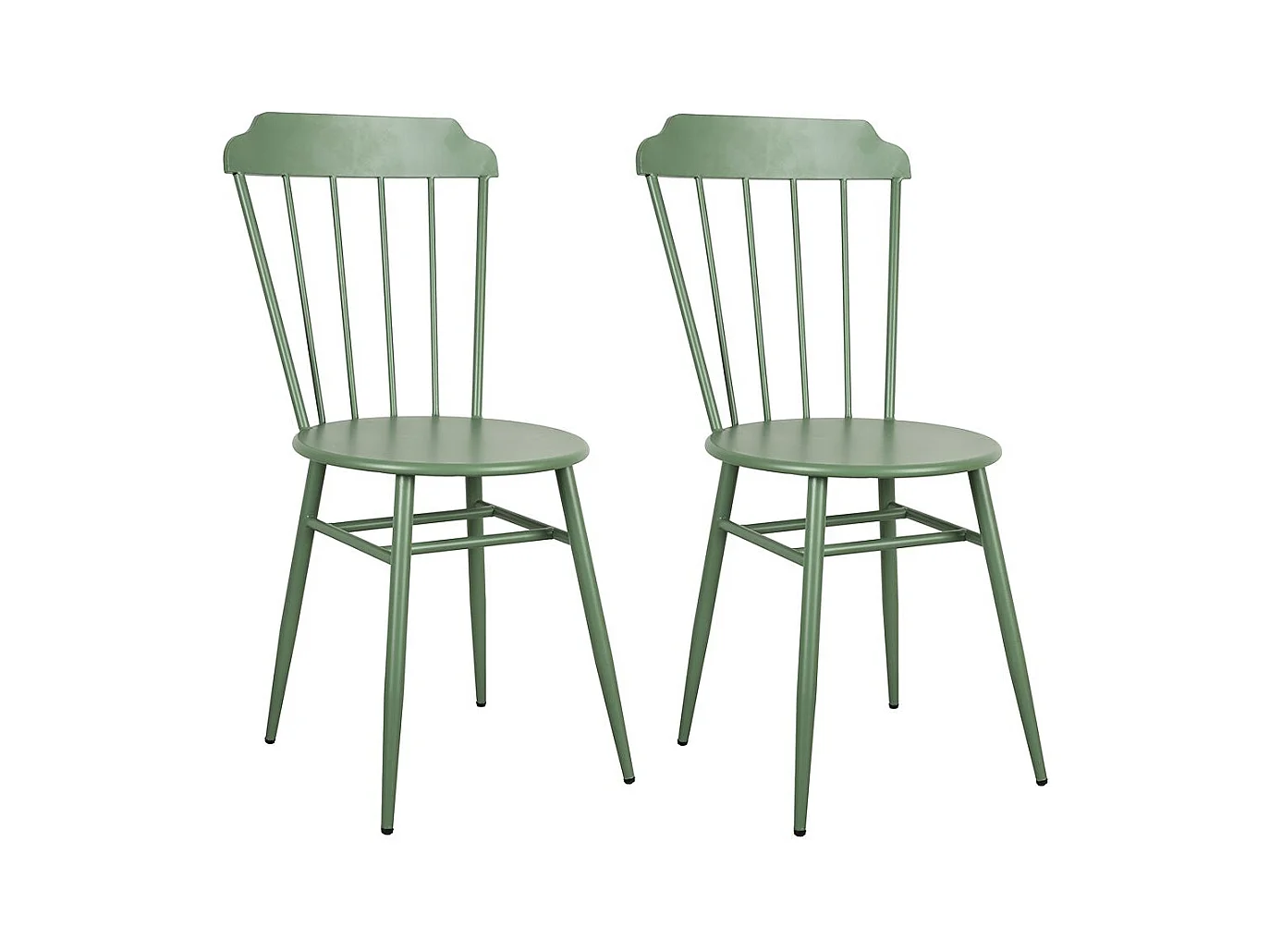 Chaise en métal laqué - Samos (Lot de 2)