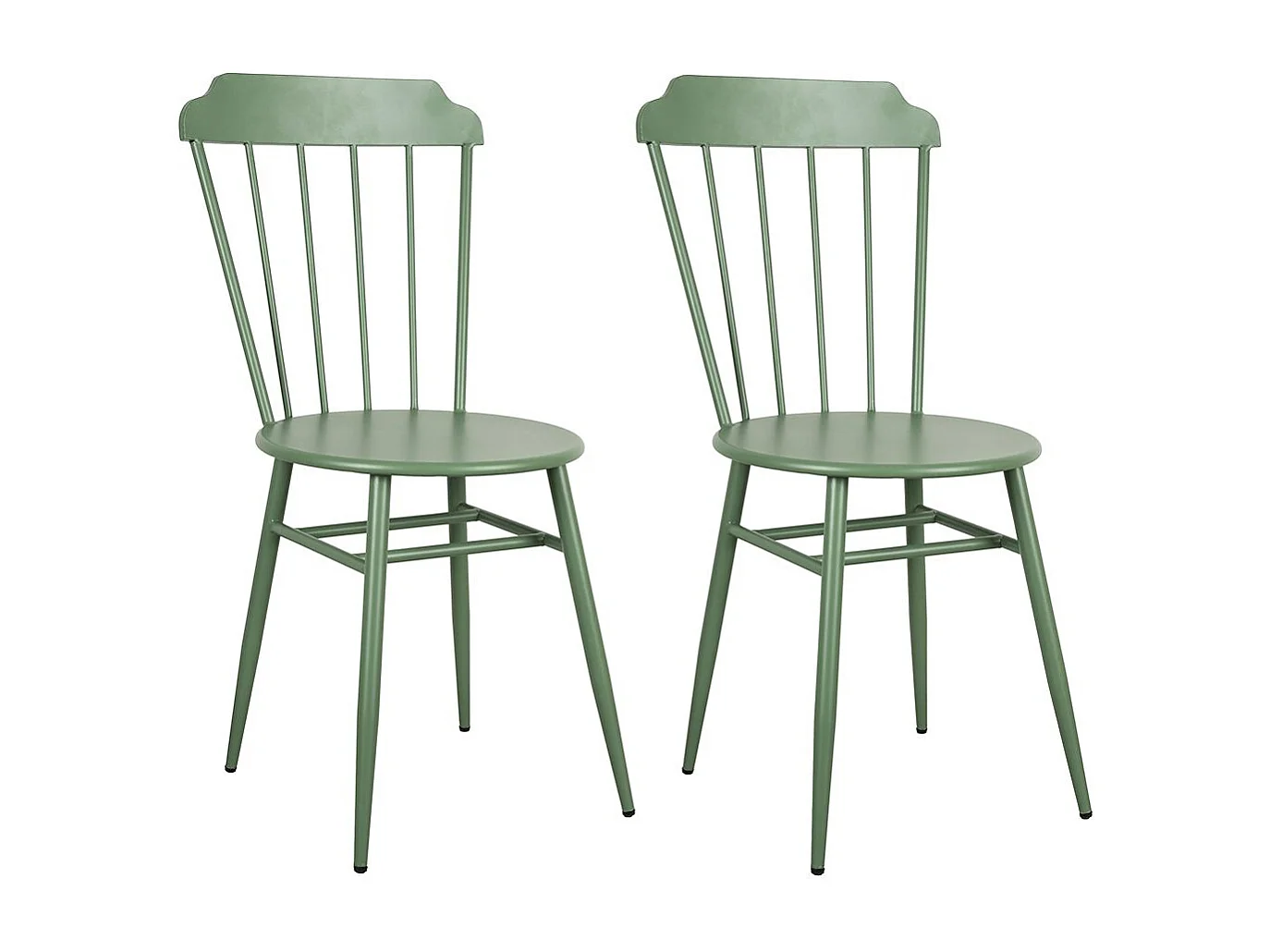 Chaise en métal laqué - Samos (Lot de 2)