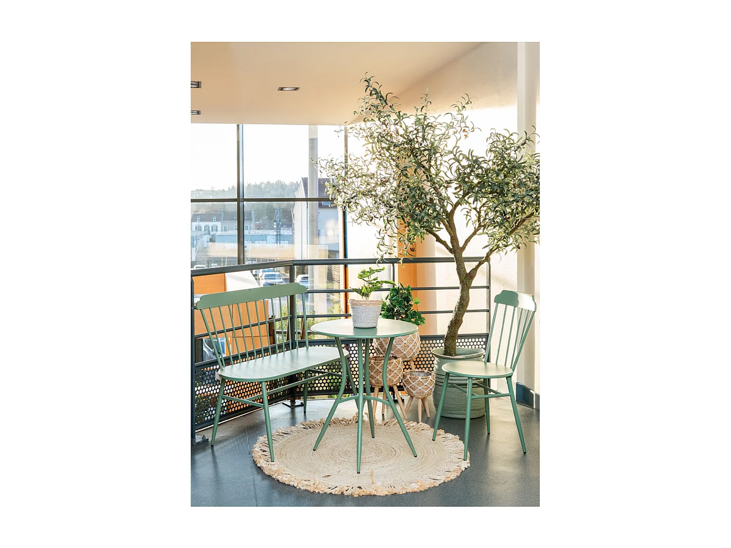 Chaise en métal laqué - Samos (Lot de 2)