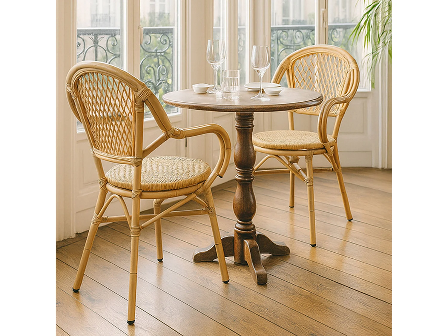 Now's Home - Lot De 2 Fauteuils De Table En Rotin Synthetique Capri