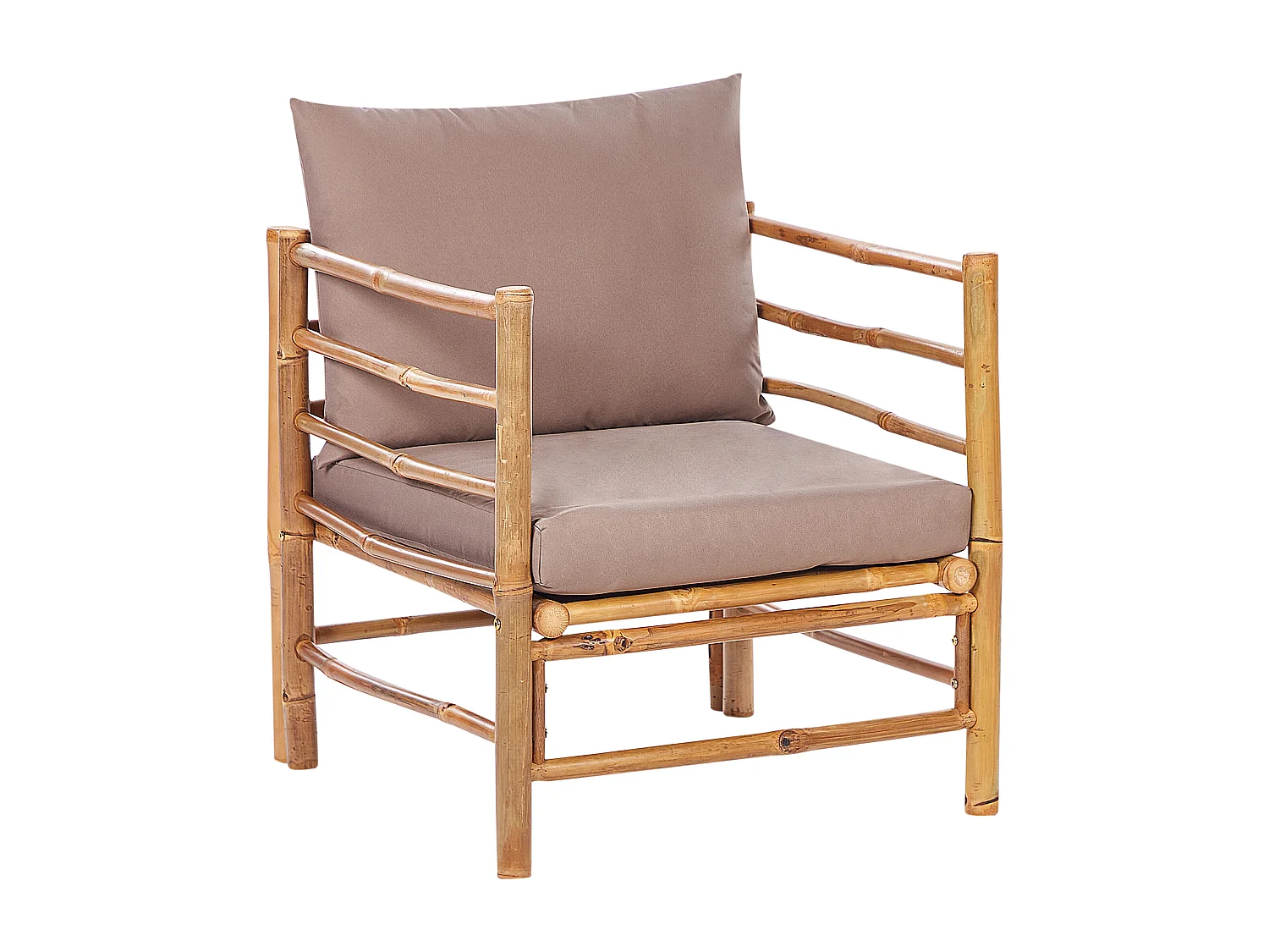 Sillón de jardín CERRETO Madera de bambú Gris pardo