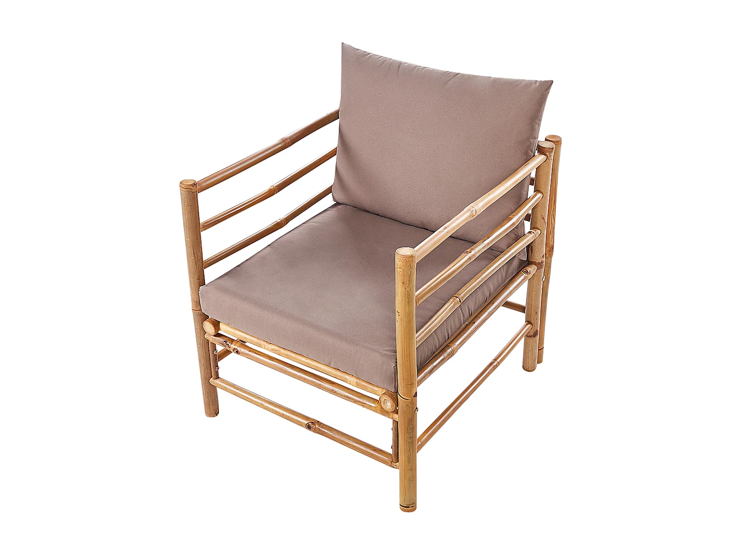 Sillón de jardín CERRETO Madera de bambú Gris pardo