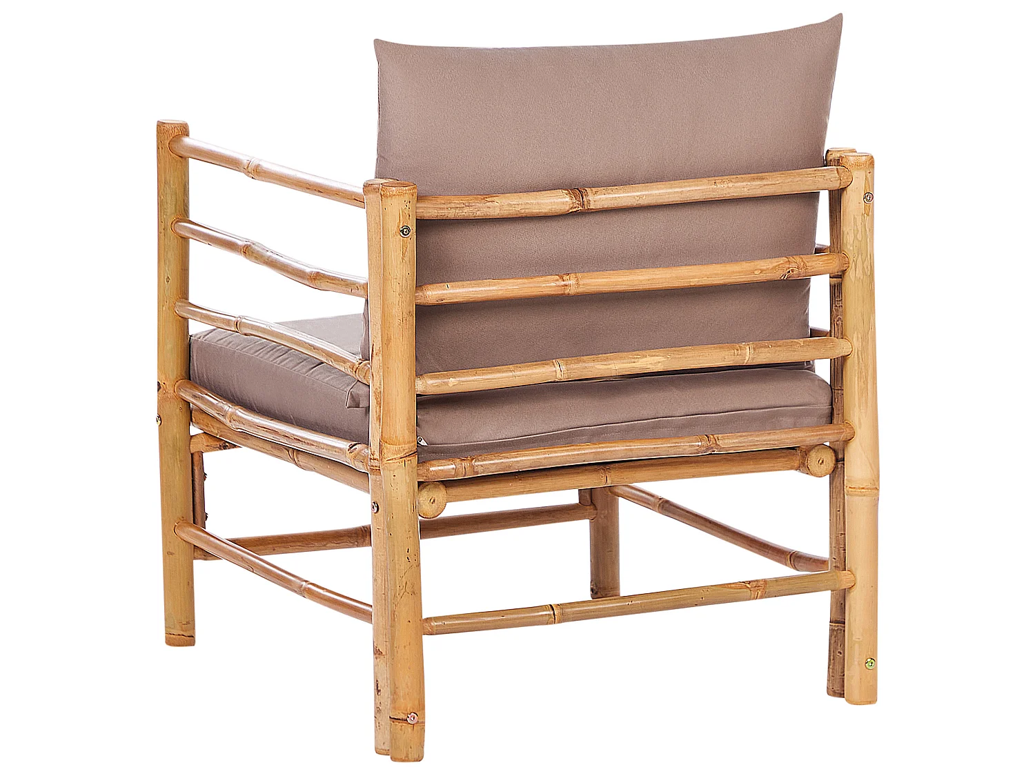 Gartensessel CERRETO Bambusholz Taupe