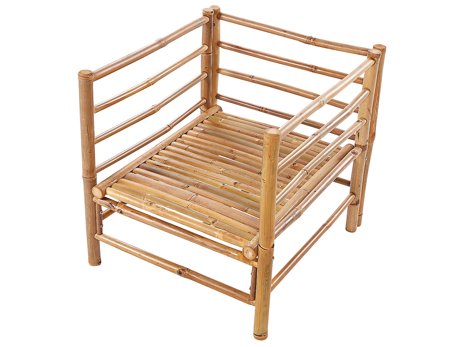 Gartensessel CERRETO Bambusholz Taupe