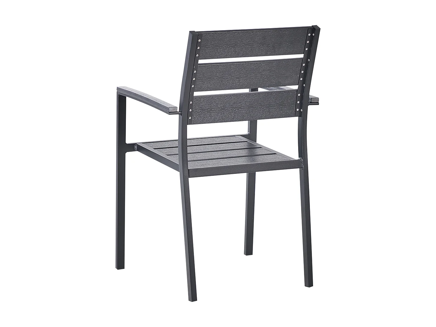 Lot de 6 chaises de jardin VERNIO Noir