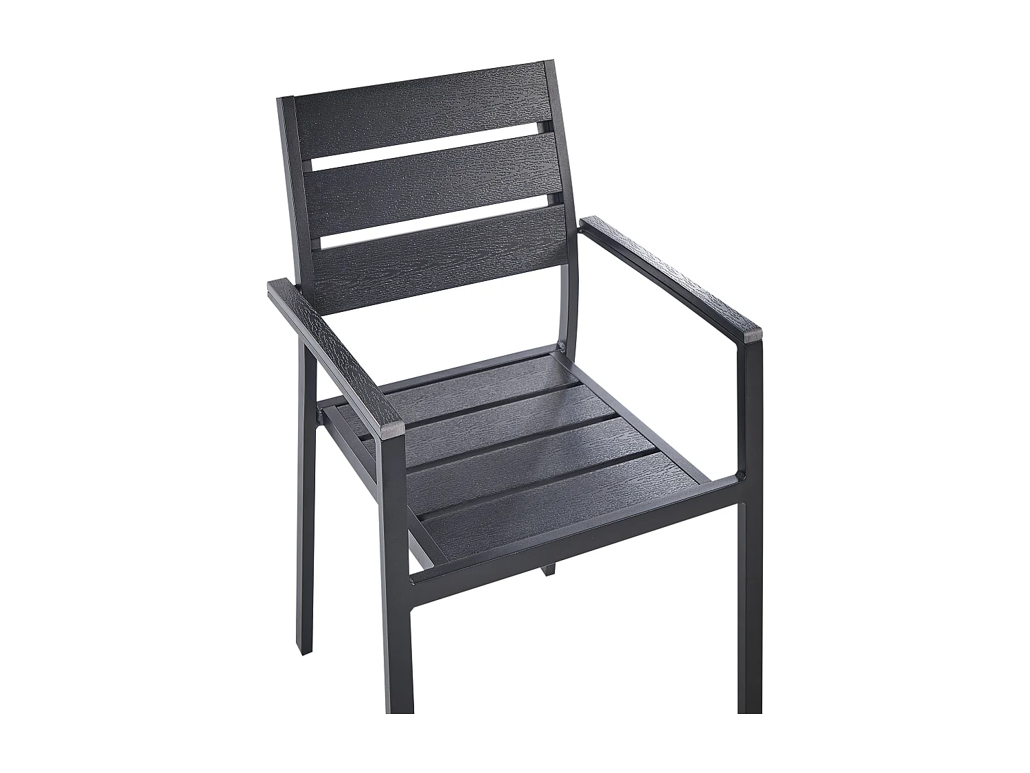 Set van 6 tuinstoelen VERNIO Zwart