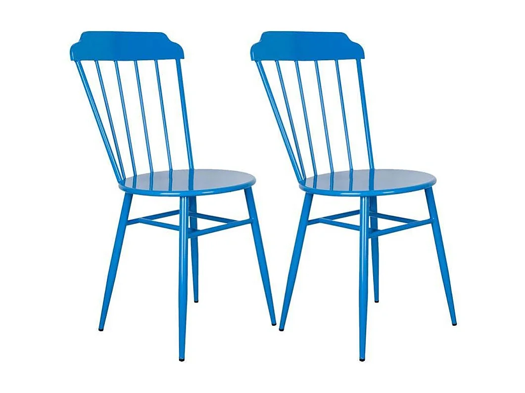 Chaise en métal laqué - Samos (Lot de 2)