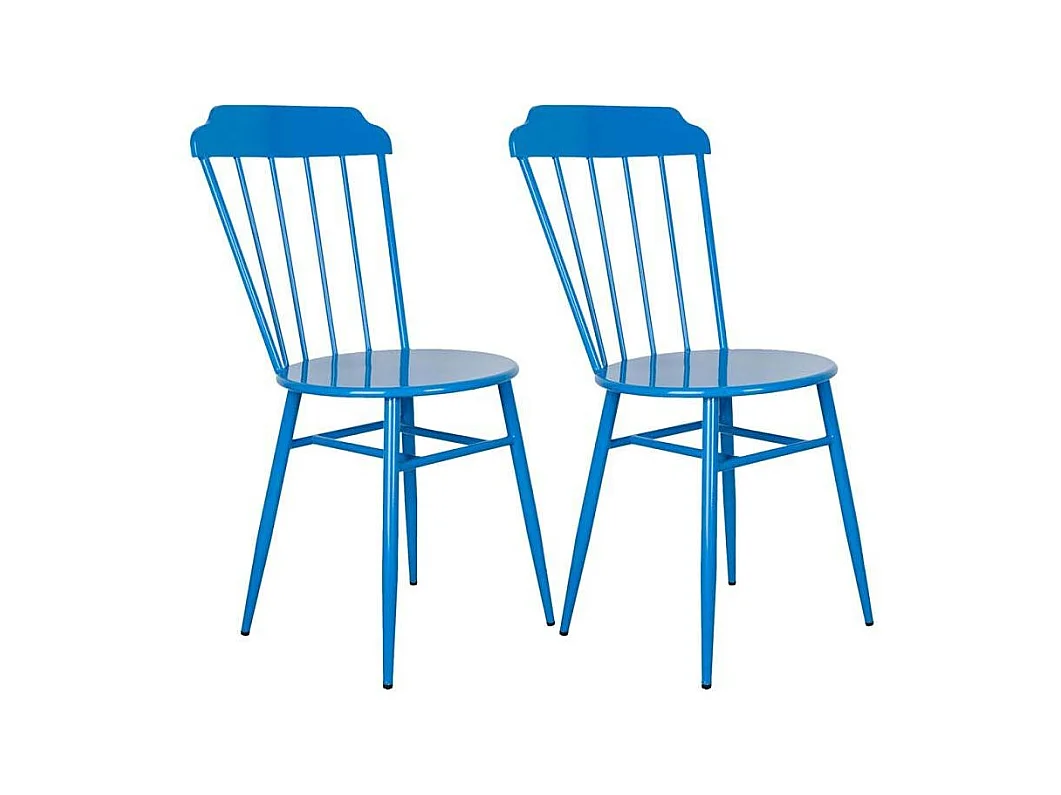 Chaise en métal laqué - Samos (Lot de 2)