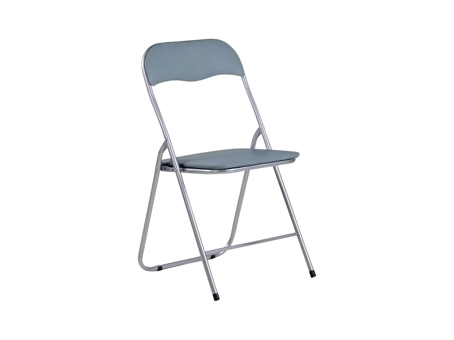 Chaise pliante rembourrée Eleonor 44x46x79cm Gris 7house