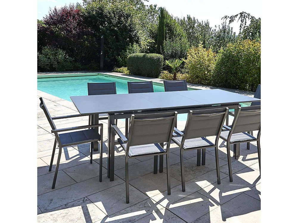 Fauteuil empilable en aluminium Ibiza