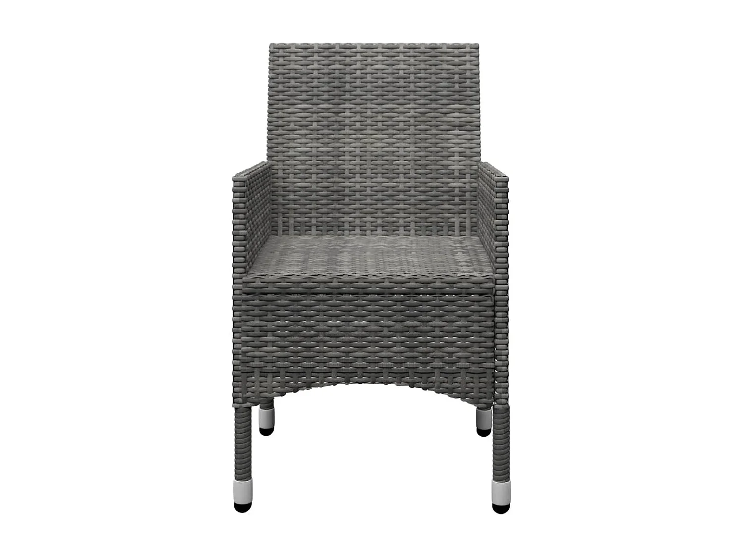 Ensemble à manger de jardin 7 pcs Gris