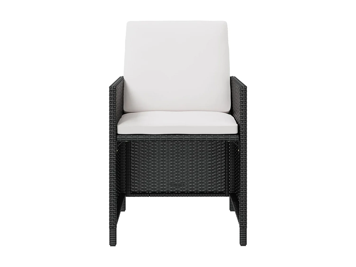 13-delige Tuinset poly rattan en acaciahout zwart