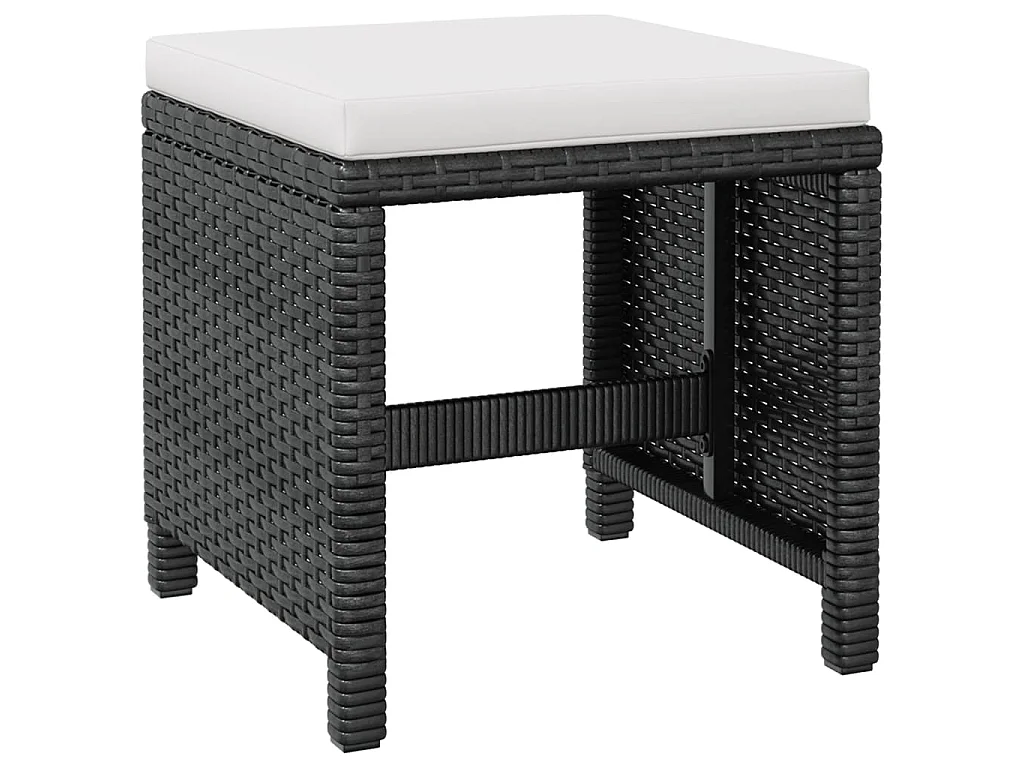 Set da Pranzo da Giardino 13 pz Polyrattan e Legno Acacia Nero