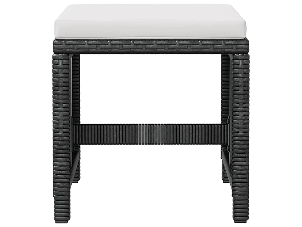 Set da Pranzo da Giardino 13 pz Polyrattan e Legno Acacia Nero