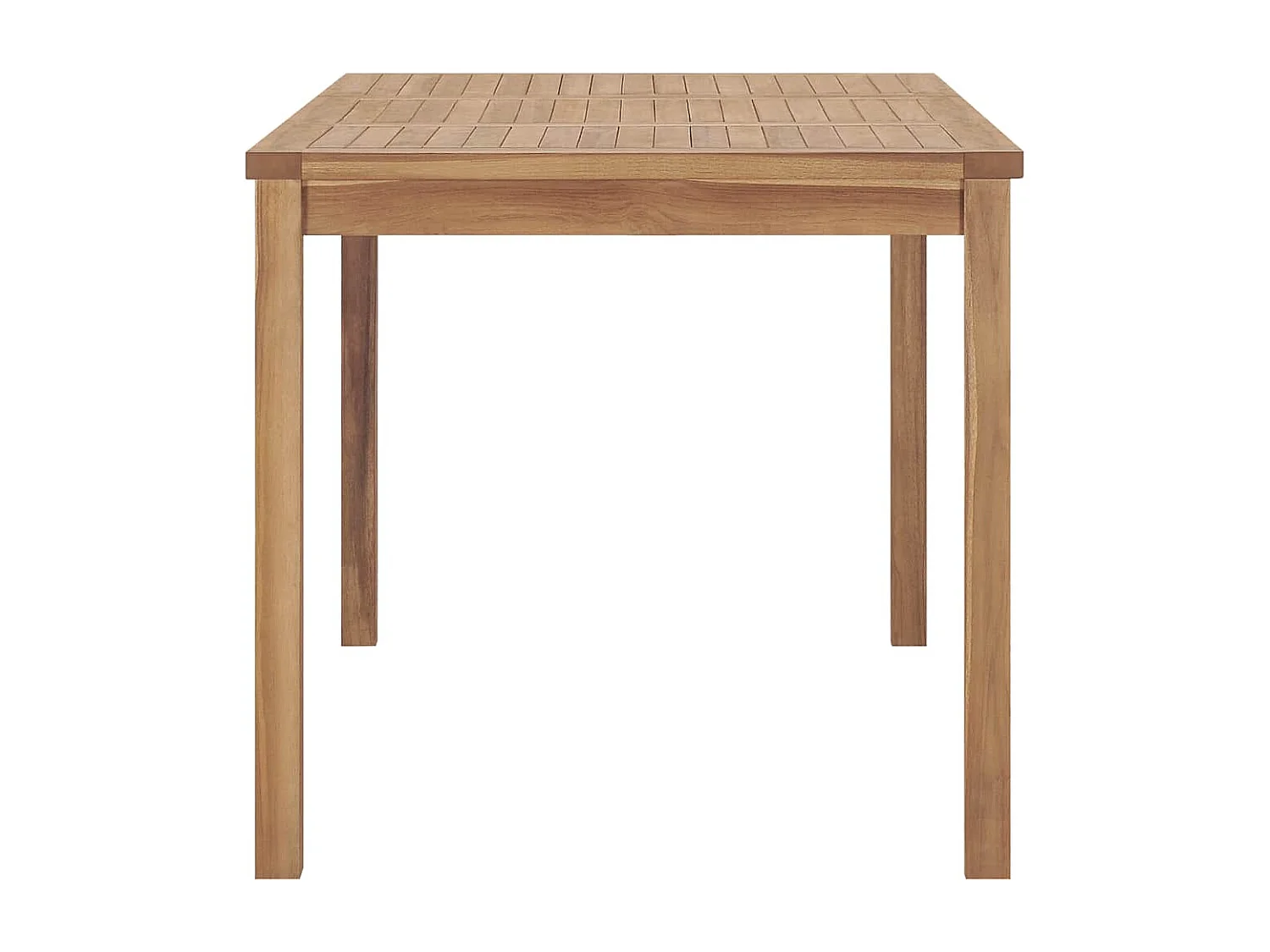 Ensemble de salle à manger de jardin 7 pièces 140 x 80 cm en bois de teck massif