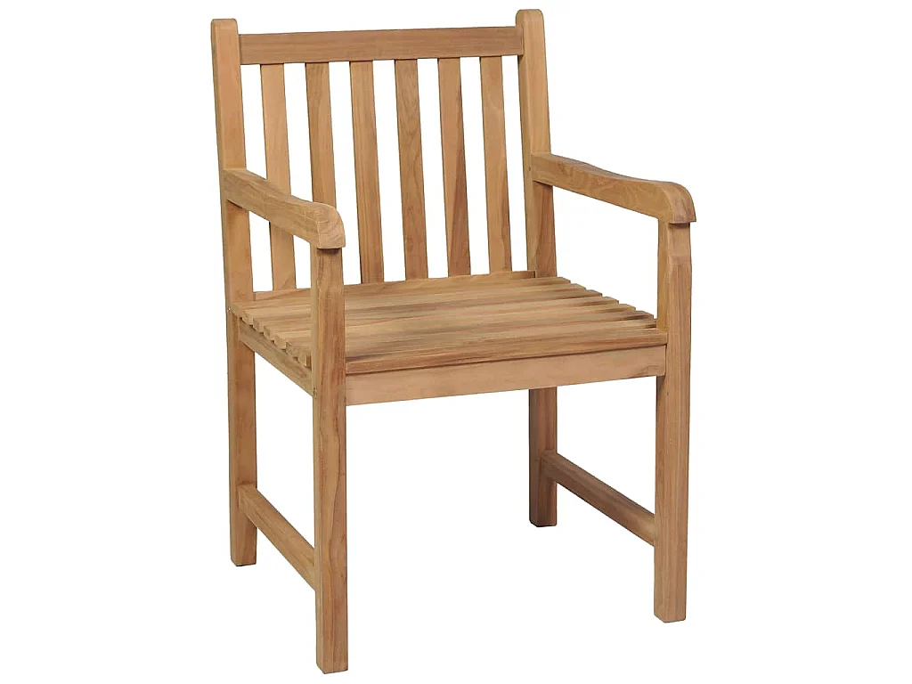 Ensemble de salle à manger de jardin 7 pièces 140 x 80 cm en bois de teck massif