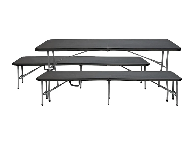 Set tavolo pieghevole con 2 panche 180cm Catering Thinia Home