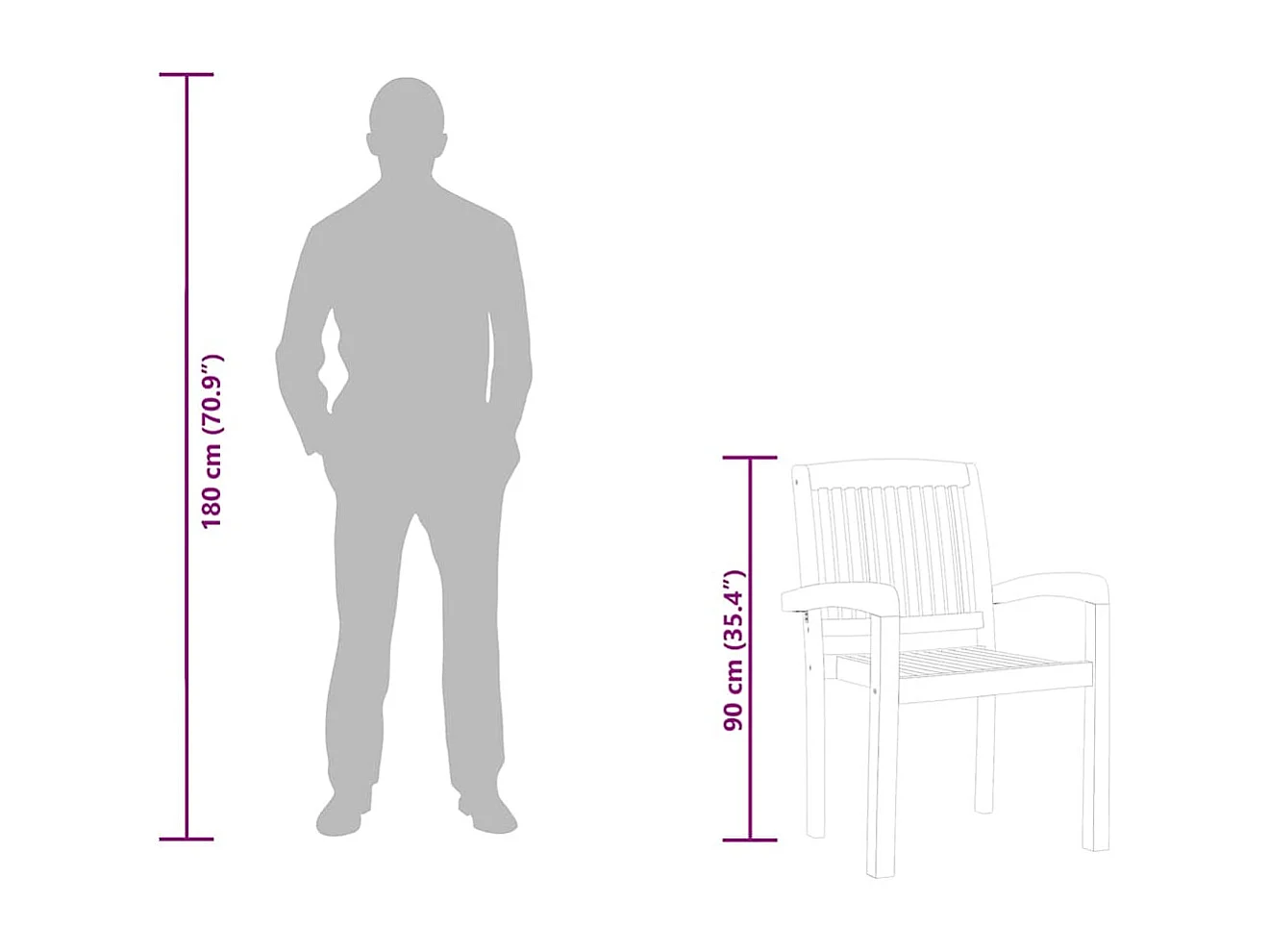 Ensemble à manger de jardin 5 pcs Bois de teck massif