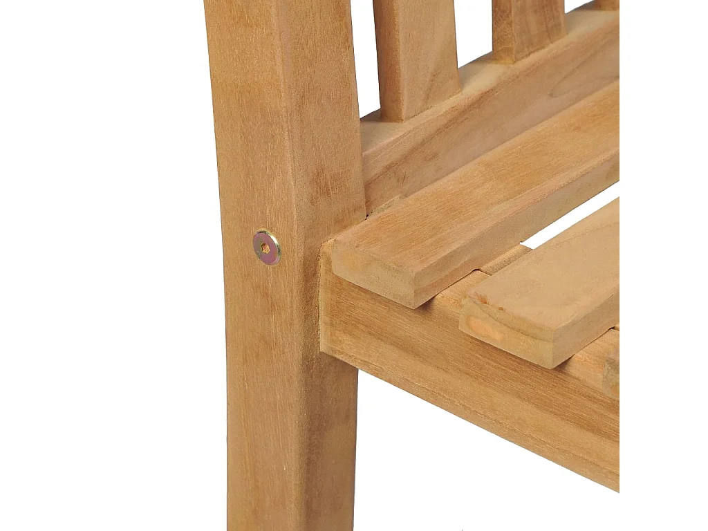 Ensemble de salle à manger de jardin 5 pièces 160 x 80 cm en bois de teck massif