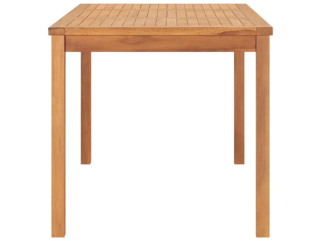 Ensemble de salle à manger de jardin 5 pièces 160 x 80 cm en bois de teck massif