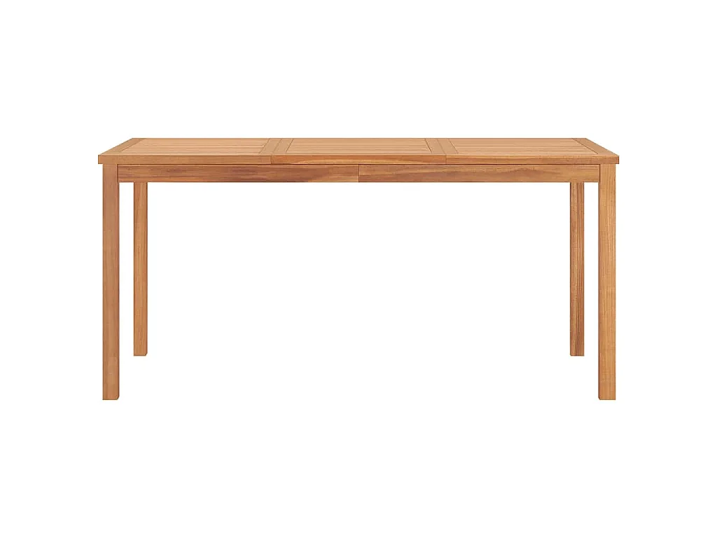 5-delige tuinset 160x80 cm massief teakhout