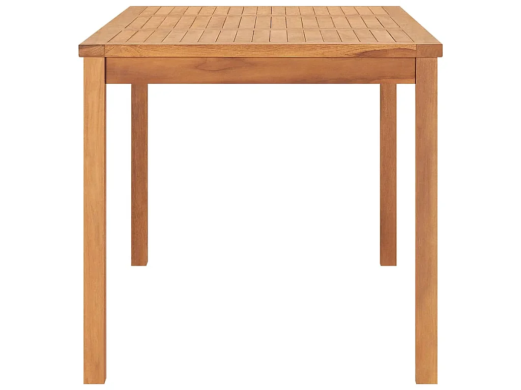 5-delige tuinset 160x80 cm massief teakhout