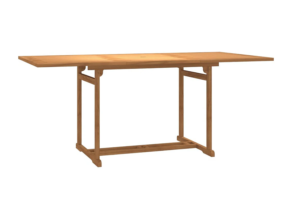 Set da Pranzo da Giardino 7 pz in Legno Massello di Teak