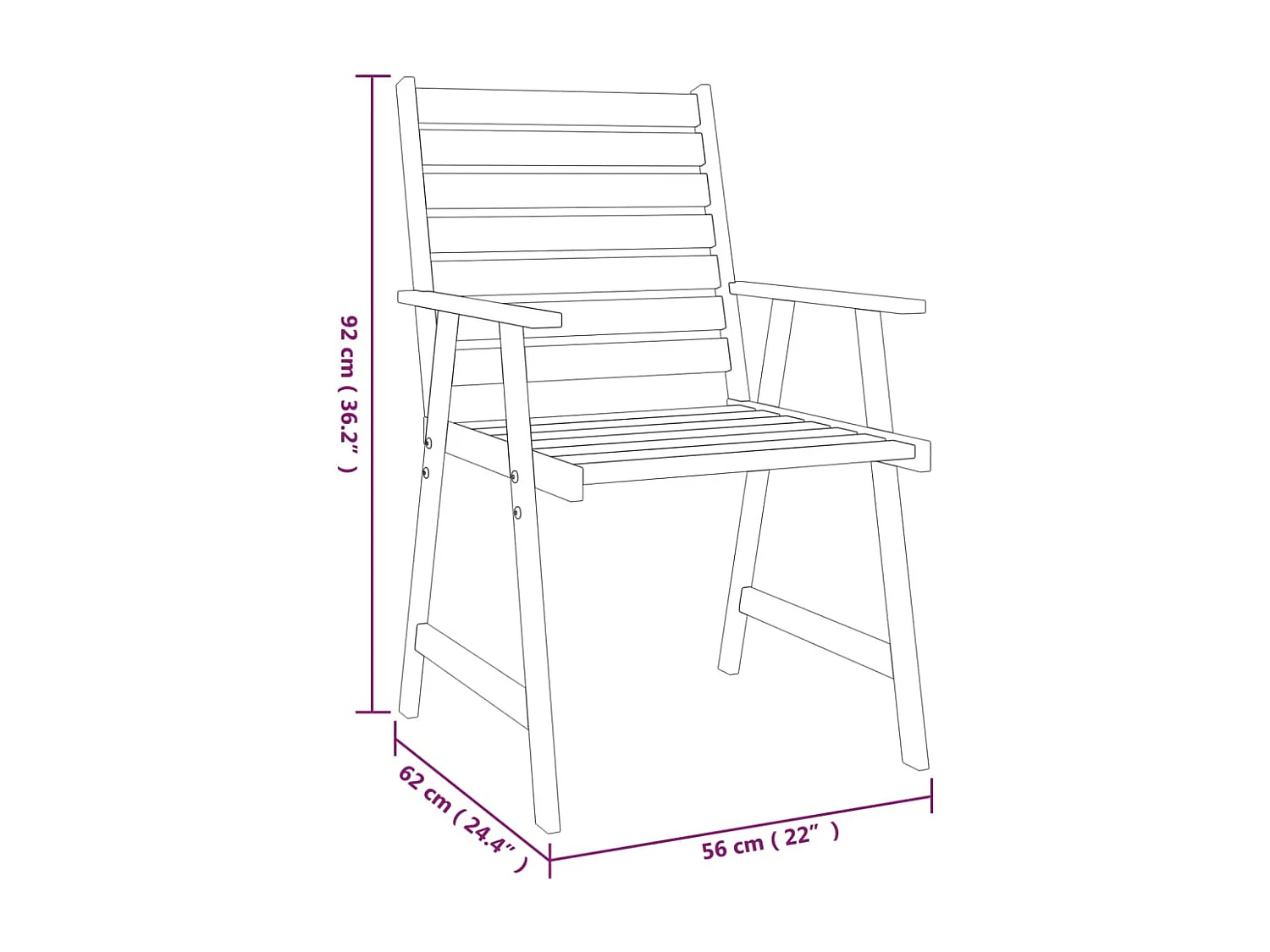 5 pcs conjunto de jantar para jardim madeira de acácia maciça