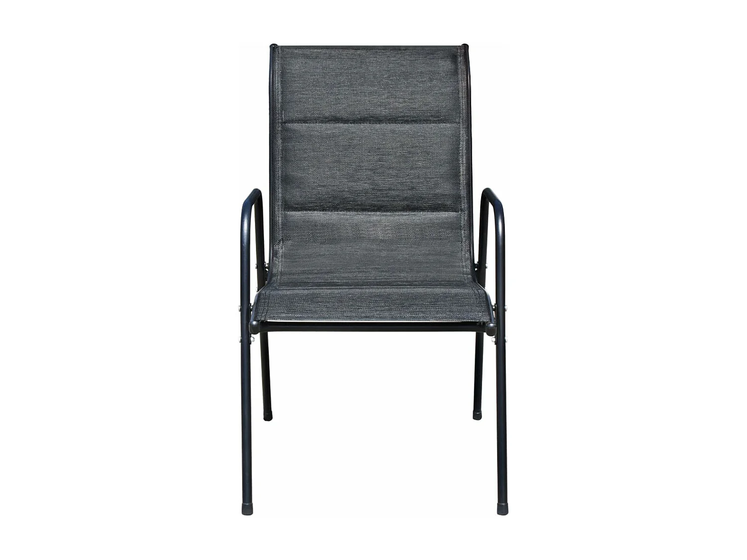 Mobilier de salle à manger d'extérieur 5 pcs Acier Noir