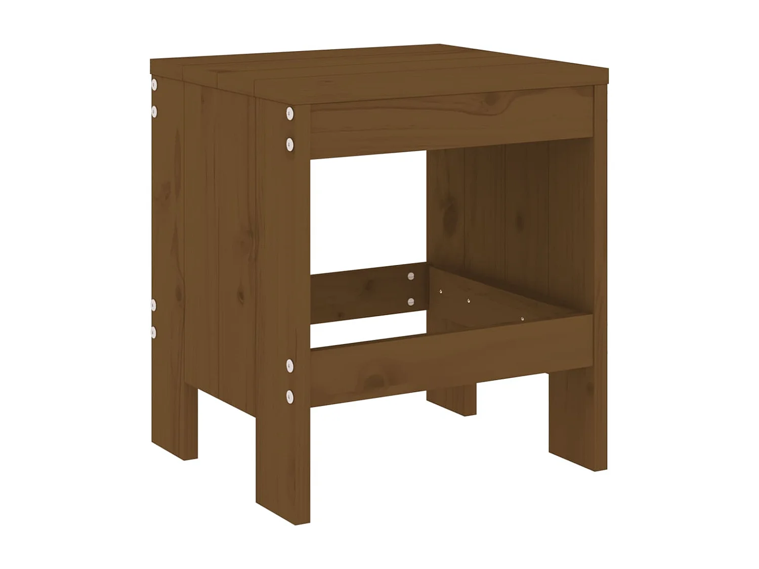 Ensemble à manger de jardin 5pcs marron miel bois pin massif