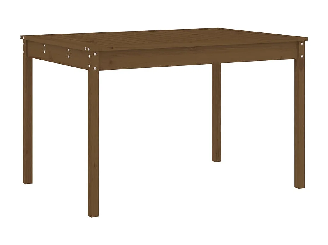 Ensemble à manger de jardin 5pcs marron miel bois pin massif