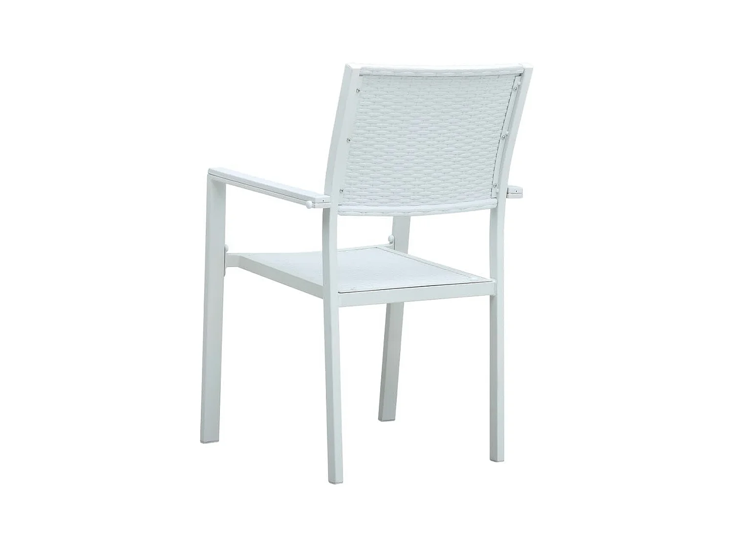 Ensemble à manger de jardin 9 pcs Blanc